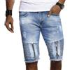 Leif Nelson Pantaloncini di Jeans Corti Uomo LN-9155