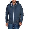 riverso - Felpa da Uomo con Cappuccio RIVThilo con Cappuccio e Zip, in Cotone a Tinta Unita, Colori: Grigio, Marrone, Verde, Rosso, Blu, Nero