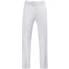 Generic Pantaloni Eleganti Slim Fit da Uomo, Tinta Unita, Pantaloni Eleganti Slim Fit da Uomo, Formali Lavoro in Ufficio, Bianchi, Taglia 5XL