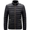 Generic Cappotto invernale da uomo, leggero e ripiegabile, caldo e isolante, per il freddo, nero, taglia 6XL