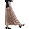 SOMTHRON Donna Casual Lunghezza alla caviglia A-Line plissettato con pieghe Autunno 10 colori, cachi, Taglia unica