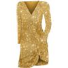 Generico Abito da Cerimonia Donna Curvy Eleganti Vestito Invernale Donna Brillantini Pizzo Mini Abito Sexy Anni 50 Vestito da Sera Donna Midi Abito da Ballo per Cocktail Party Dresses Clubwear