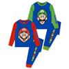 Super Mario Pigiama, Pigiama Ragazzo 2 Pezzi, Set Pigiami Bambino Giochi, Pigiami Ragazzo Mario, Blu 6-7 Anni