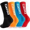 GKRQ 4 paia Calze Ciclismo 39-44, Traspiranti e Asciutte, Supporto | Punta senza cuciture: riduce i punti di sfregamento.