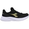 Diadora Robin 6 W Scarpe da Running Donna, Nero/Oro - 181483-C0893