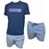 Navigare Boxer Mare + T-Shirt Costume Uomo - Pantaloncini da Bagno - Costume da Bagno Uomo Anche in Taglie conformate