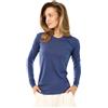 Merino.tech Maglia Lana Merino Donna - 100% Intimo Termico Lana Merino | Maglia donna a maniche lunghe, girocollo/V/U, per sport e outdoor, traspirante, ad asciugatura rapida, delicata