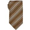 Remo Sartori - Cravatta In Pura Seta A Righe Effetto Lino, Made In Italy, Uomo (Beige)