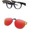 AOZAN Occhiali da sole polarizzati con clip per Oakley Meta HSTN OW8002 51 mm, protezione UV e vestibilità sicura, Cremisi elettrico, Meta HSTN