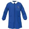 Siggi Group Grembiule Scuola SIGGI Linea Happy School - Elementari Bambino Colore Blu 4016 con Ricamo - Chiusura con zip, Colletto Bianco.