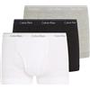 Calvin Klein Uomo Pantaloncini Boxer Confezione da 3 100% Cotone, Multicolore (Black/White/Grey Heather), XL