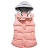 Cocila Giacca Imbottita Gilet corto caldo del gilet del gilet del cotone della chiusura lampo di colore di modo delle signore Piumino Tecnico Trench Donna Imbottito
