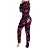 Kobilee Pigiama Donna Sexy Hot per Sesso Aperto Cotone Invernale Pigiama Intero Caldo Lungo Lovable Pile Elegante Morbido Manica Lunga Abbigliamento da Notte Lingerie Curvy Felpato