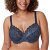 DELIMIRA Reggiseno con Ferretto Taglie Forti Pizzo Sargassi 8G