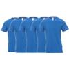 Saggio Payper 5 Tshirt Girocollo da S a 5XL 100% Cotone 155gr Traspirante Regular Fit Big Size AZZURRO5PZ L