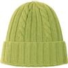 CLASSE77 - Cappello in Lana con Fantasia di Cucitura a Treccia - Berretto in Maglia Artigianale - Made in Italy (IT, Testo, Taglia Unica, Verde)