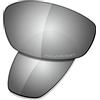 SAUCER Lenti di ricambio premium e kit in gomma per occhiali da sole Oakley Whisker OO4141 ad alta definizione - metallo cromato polarizzato