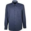 Generico Camicia Uomo Button Down Flanella Cotone Sea Barrier TRASIMENO (IT, Testo, XL, Regular, Regular, Blu)