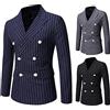 LJHH Abiti Uomo Eleganti Doppio Petto Blazer Uomo Slim Fit Elegante Giacca Uomo Casual Slim Fit Blazer da Uomo Giacca da Abito Giacche da Smoking Giacca da Abito Fiesta Colletto Cappotto