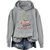 Generic Felpa con cappuccio All Booked For Christmas, All Booked For Christmas Book Tree Shirt Christmas book felpa con cappuccio