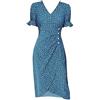 Cocila Abito Corto Scollo A V Vestiti Lungo Estivo Donna Vestito Estate Donna Sexy Vestito Donna Manica Corta Abito Damigella Arancione Abiti Aderenti Donna Offerte Natale Lampo (BU1, XXXL)