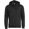 CliQue Felpa con cappuccio da uomo, Nero , 5XL