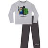 MINECRAFT Pigiama Bambino, Pigiami Ragazzo Creeper, Pigiama Bambino Giochi, Grigio 12-13 Anni