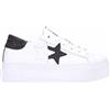 2Star Prime Star Plat Sneakers Platform in Pelle con Dettagli Glitter