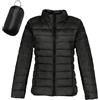 Lggwunsi Piumini Leggeri Donna - Classic Leggeri Casual Piumini Morbida Caldo Piumino D'Oca Bianco Colore Puro Impermeabile Comodi Giacca per All'Aperto Sportiva e Trekking,Nero,XL