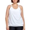Ocean Blues Costume da Bagno da Donna, Top Tankini Taglie Forti, Taglio Largo, Blouson Tankini, bianco, 4XL