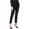 Goldenpoint Donna Jeans Slim Straight con Vita Media con Tasche Bottone e Zip a Scomparsa in Cotone Elasticizzato