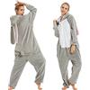 Desshok Pigiama Intero Animali per Donna e Uomo Invernale Pigiama Onesie di Flanella Adulto Cosplay Coniglio Animale Tuta Costume per Halloween Carnevale