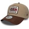 New Era Cappello Patch Suede 9Forty E-Frame Beige Marrone