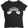 3styler T-Shirt Donna I Hate Everyone - Io odio Tutti - Care Shirt - Linea Vintage - Cotone Organico 140 gr/mq