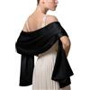 LumiSyne Donna Scialle In Raso Chiffon Silky Tinta Unita Wrap Stola Per Sposa Damigella Cerimonia Matrimonio Serata