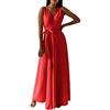 Daikascbny Abiti Donna Cerimonia Vintage Eleganti Cerimonia Abito da Donna Ballo Abiti Damigella d'Onore alla Moda Lunghi Classico Vestito da Sera Cocktail Party da Sera Abito Donna Lungo