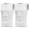 INBIKE Canotta Ciclismo Uomo Estivo Canotta Sportiva Uomo Maglia Ciclismo Senza Maniche Asciugatura Rapida Traspirante Anti-Odore Leggero 2Bianco 2XL-3XL