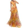 BFSWL Abiti eleganti da donna lunghi - Estivi senza schiena scoperta in tulle - Spaghetti Abito estivo profondo - Vacanza a terra maxi abito