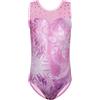 HUAANIUE Ragazze Bambini Ginnastica Vestito Maglie Senza Maniche Danza Costume 3-14 Anni