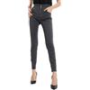 Sexy Woman Pantalone Donna Skinny Vita Alta Elasticizzato (cod. H362) (Grigio, M)