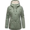 MARIKOO Cappotto corto invernale da donna con cappuccio Bikoo XS-XXL | Lunghezza: lungo i fianchi, grado di calore 3 su 3, caldo, impermeabile, cappuccio con fodera in pile