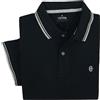 Coveri Polo da Uomo Maniche Corte 100% Cotone Liscio Leggera Regular Fit M L XL XXL 3XL (M - Nero)