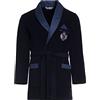R Revise Revise RE-401 - Accappatoio corto da uomo, elegante, caldo, blu scuro C3, XXL