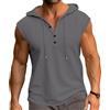 PRIVIMIX Canotta Uomo con Cappuccio Canottiera Palestra Estiva Felpa Maglietta Senza Maniche Bodybuilding Fitness Sportiva M-3XL