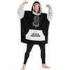 Marvel Felpa Uomo con Cappuccio Felpe Oversize Uomo in Pile Supereroi Avengers Captain America(Nero/Grigio)