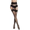 VENEZIANA NUOVA Collant Donna Nero - Intimo Sexy - Collant Donna Fantasia - Fatto in Italia - Collant Compressione Graduata Donna - Abbigliamento Donna Elegante(Nero, M)