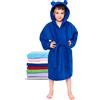 Twinzen - Accappatoio Bambini Cotone : Ragazzo e Ragazza - 100% Cotone OEKO-TEX® Senza Prodotti Chimici - 2 Tasche, Cintura, Cappuccio con Orecchie