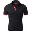 LIUPMWE Polo Uomo Manica Corta Ricamo Giraffa Cotone Moda Comodo vestibilità Slim Golf Poloshirt Sportive Shirt