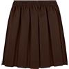 COSHAL® Gonne per divisa scolastica per ragazze - Gonne estive per bambine, abito formale con fondo elastico e vita arrotondata con pieghe, gonna stretch, Marrone, 13-14 Anni