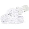 VONMELLI Cintura intrecciata da donna, in rattan, cintura in vita intrecciata per abiti estivi alla moda jeans pantaloni cintura in vita sottile, bianco, S:Up to 31 Inches